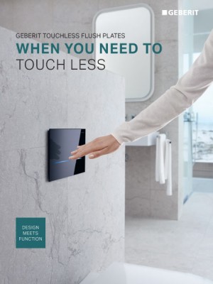 When You Need to Touch Less: Geberit Touchless Flush Plates