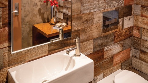 Powder room by designer Lori Carroll Powder room by designer Lori Carroll