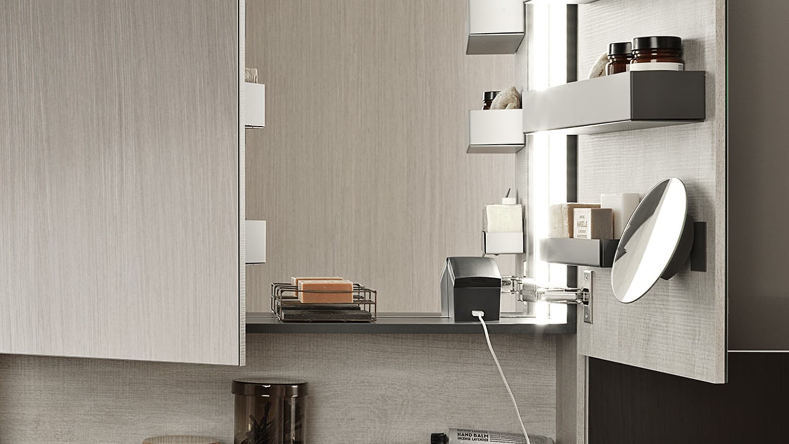 Mirrored bathroom cabinet Mirrored bathroom cabinet